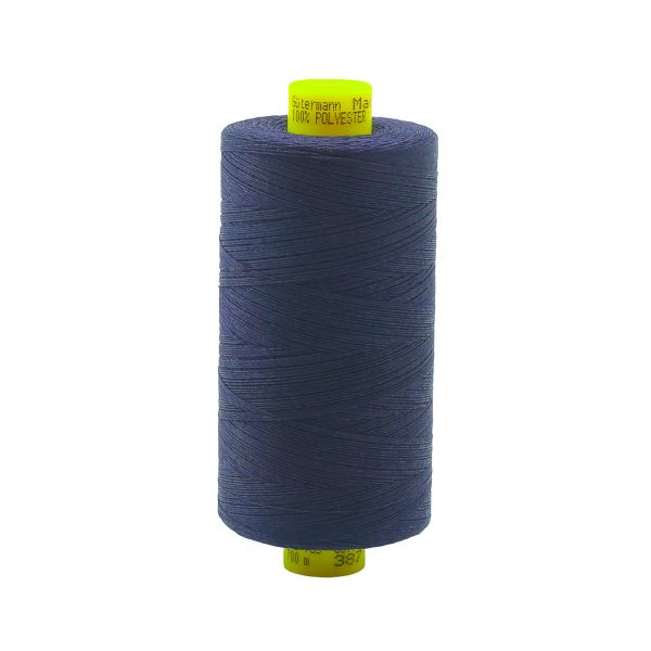 Нитка универсальная Gutermann Mara 70/2, 700 м, 702170, 387 чернильно-черный, 1 катушка