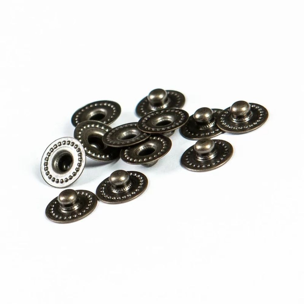 Часть кнопки Альфа (S-образная) ⌀11 мм (C-часть), 5/12 пруж. латунь, 100 шт, S090507, BIG