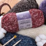 Пряжа Люблю вязать Морошка / уп.3 мот. по 100 г, 175 м, 180 темно-красный