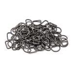 Полукольцо сварное металл внутр. 20 мм (внешн. 25х18 мм, ⌀2,5 мм), 100 шт, черный никель, 816B-113