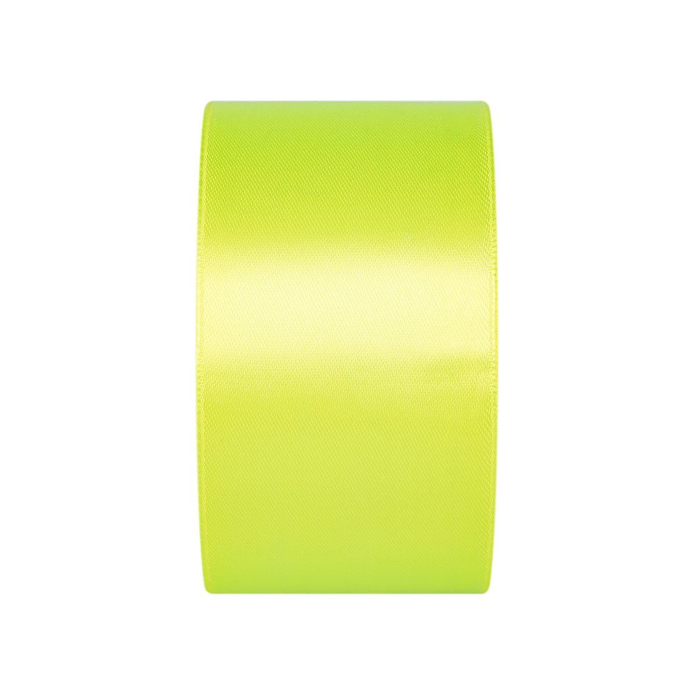 Лента атласная 1-сторонняя 50.0 мм / 33±2 метра, 058 ярко-лимонный, Gamma