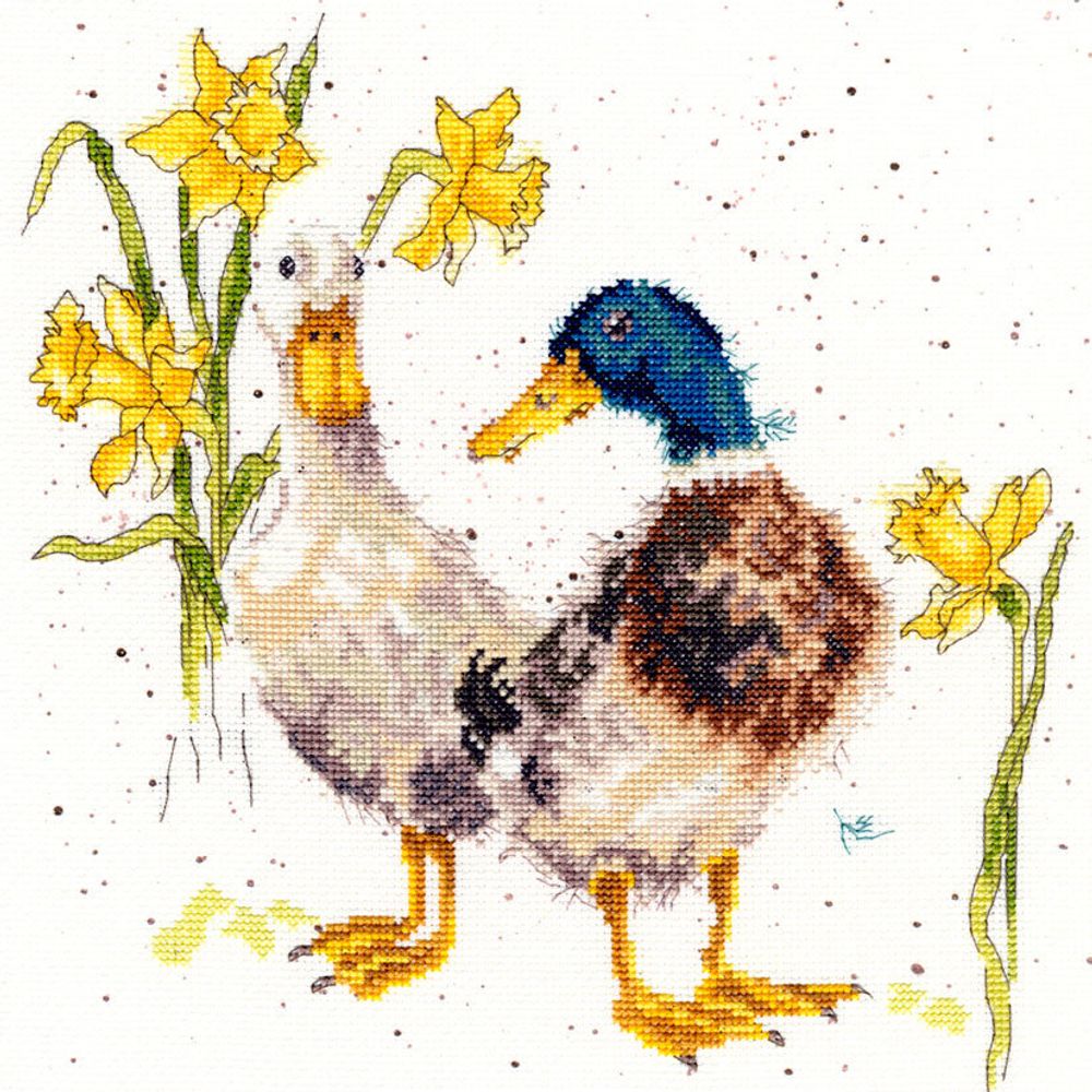 Bothy Threads, Ducks And Daffs (Веселые утки), 26х26 см /TOS/