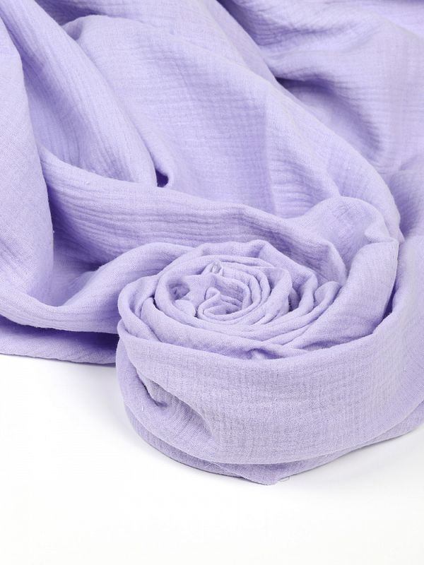 Муслин 125 г/м², 130 см / 2 метра, TBY.Mus.24723.20.2, цв.20 лаванда