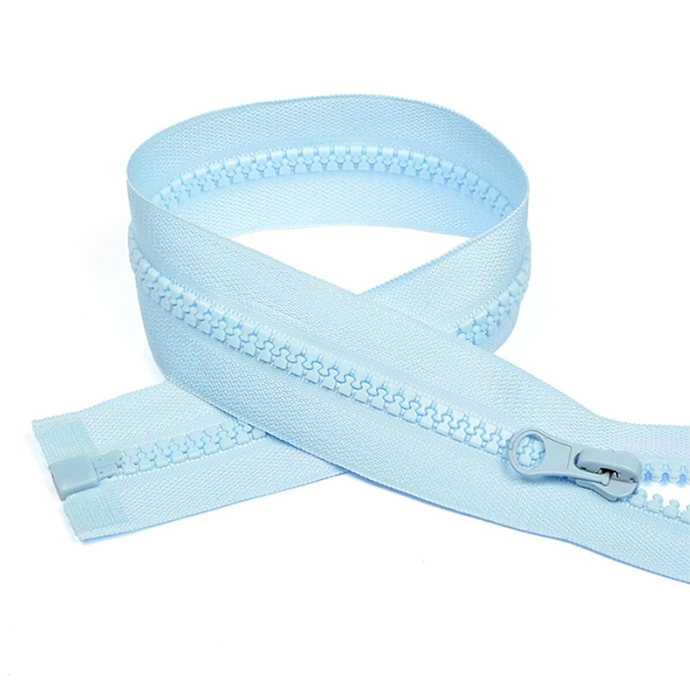 Молния трактор Т5 (5 мм) 1 зам., разъем., 55 см, усил.звено, цв.F185 св.голубой уп.50 шт Молния трактор Т5 (5 мм) 1 зам., разъем., 55 см, усил.звено, цв.F185 св.голубой уп.50 шт