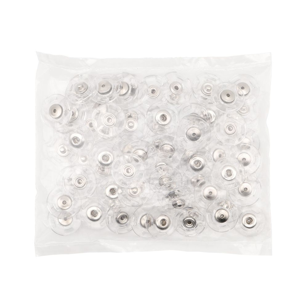 Кнопка пришивная 22мм, clear, MS-K-55, 10 шт