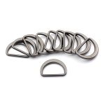 Полукольцо литое металл внутр. 25 мм (внешн. 31х23 мм), плоское, 10 шт, чер.никель ГР, 6881