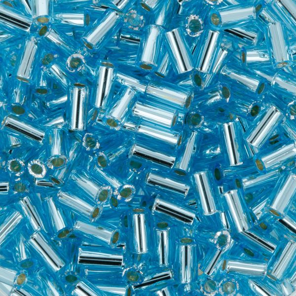 Бисер Toho Bugle 3 (3 мм), 25 г (5х5 г), 0023 св.голубой