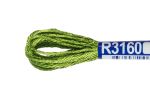 Мулине Gamma вискоза 100%, цв.R3160 яр-зеленый, 12 мотков по 8 метров
