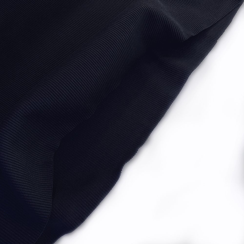 Кашкорсе трикотажное полотно 400 г/м², 60+60 см, тем.синий, 60м /TOS/