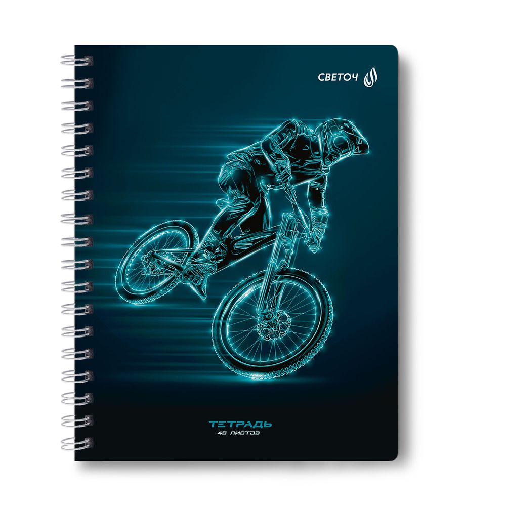 Тетрадь ученическая общая, A5 48 л. на гребне 65 г/м², белизна 100 %, 8 шт, клетка, 01171 МИКС - Мечты сбываются, Светоч Т107