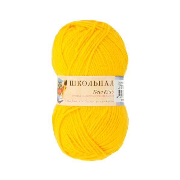 Пряжа Пехорка Школьная / уп.5 мот. по 50 г, 150 м, цв.012 желток