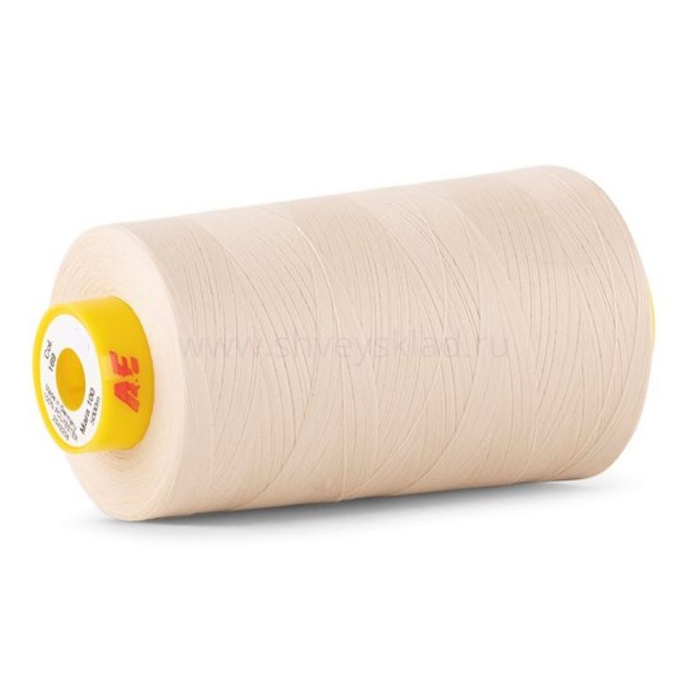 Нитка особо тонкая Gutermann Mara №150 (150/2), 5000 м, 713961, цв. 169 пломбир, 1 катушка