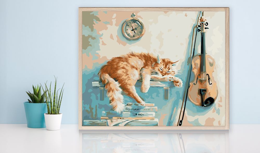 Картина по номерам Фрея, Без пяти минут два, 40х50 см