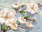Картина по номерам Фрея PNB/PM-209, Ветвь магнолии, 40х30 см
