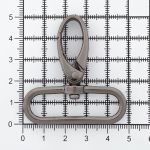 Карабин металл 40 мм (48х52 мм), цв.чер.никель, 20 шт