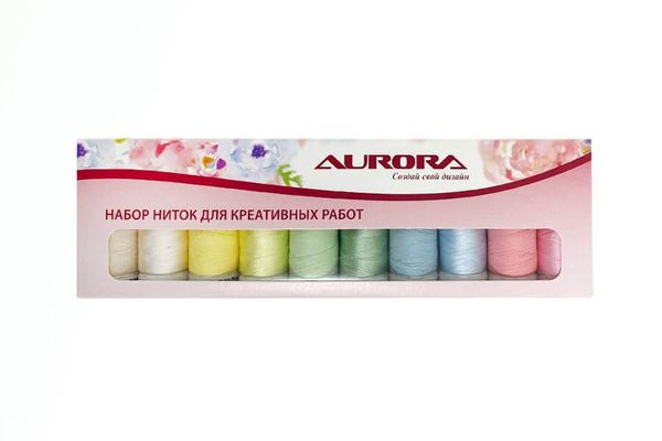 Швейные нитки (набор) для креативных работ Aurora Попурри Весна, AU-8207, 1 шт