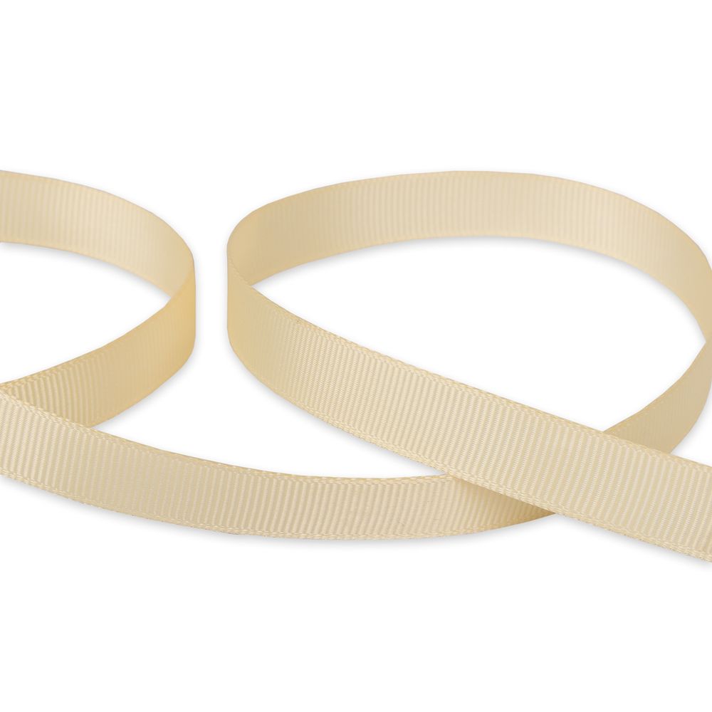 Лента репсовая (в рубчик) 12.0 мм / 45.5 метра, 007 кремовый, Gamma GR-12