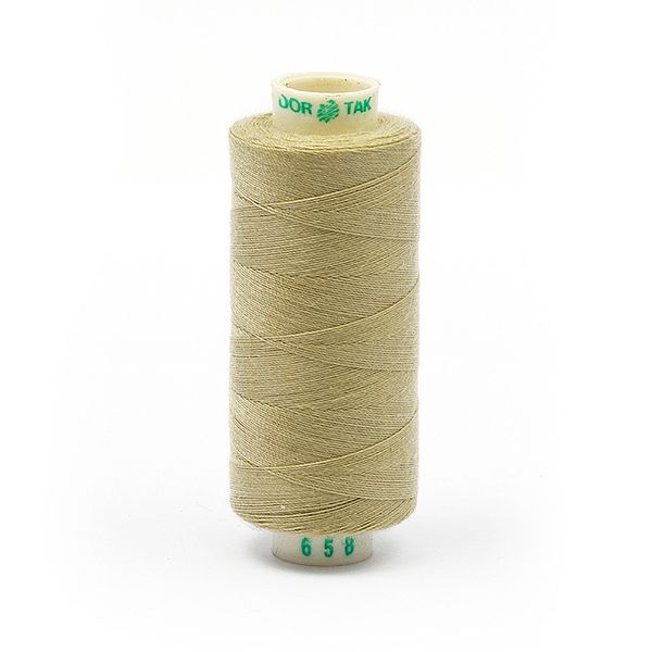 Нитки швейные бытовые Dor Tak 40/2, 366 м / 10 кат., 658 серый