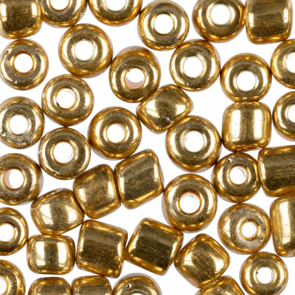 Бисер Zlatka 6/0 (4.1 мм), 100 г (10х10 г), №0560 золотой, GR