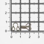 Крючки пришивные 17х9 мм, №3, никель, 0300-4001