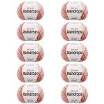 Пряжа YarnArt (ЯрнАрт) Raindrops / уп.10 мот. по 50 г, 115 м, 2905 пыльно-розовый меланж