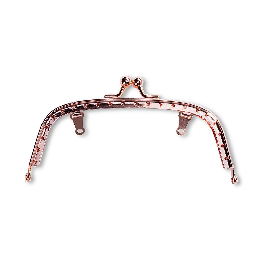 Застежка для сумки фермуар 120х50 мм, под розовое золото, Prym 615246