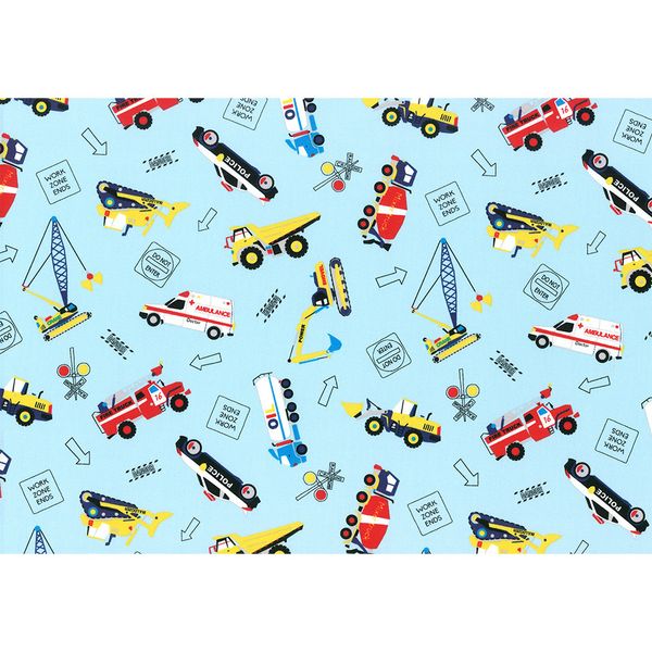 Ткань для пэчворка Peppy Nico Nico Land, отрез 100х110 см, 200 г/м², 40733-70, Lecien