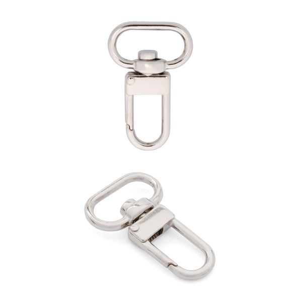 Карабин металл 17.0 мм (35х21 мм), PM43 HM01, никель, уп.20 шт