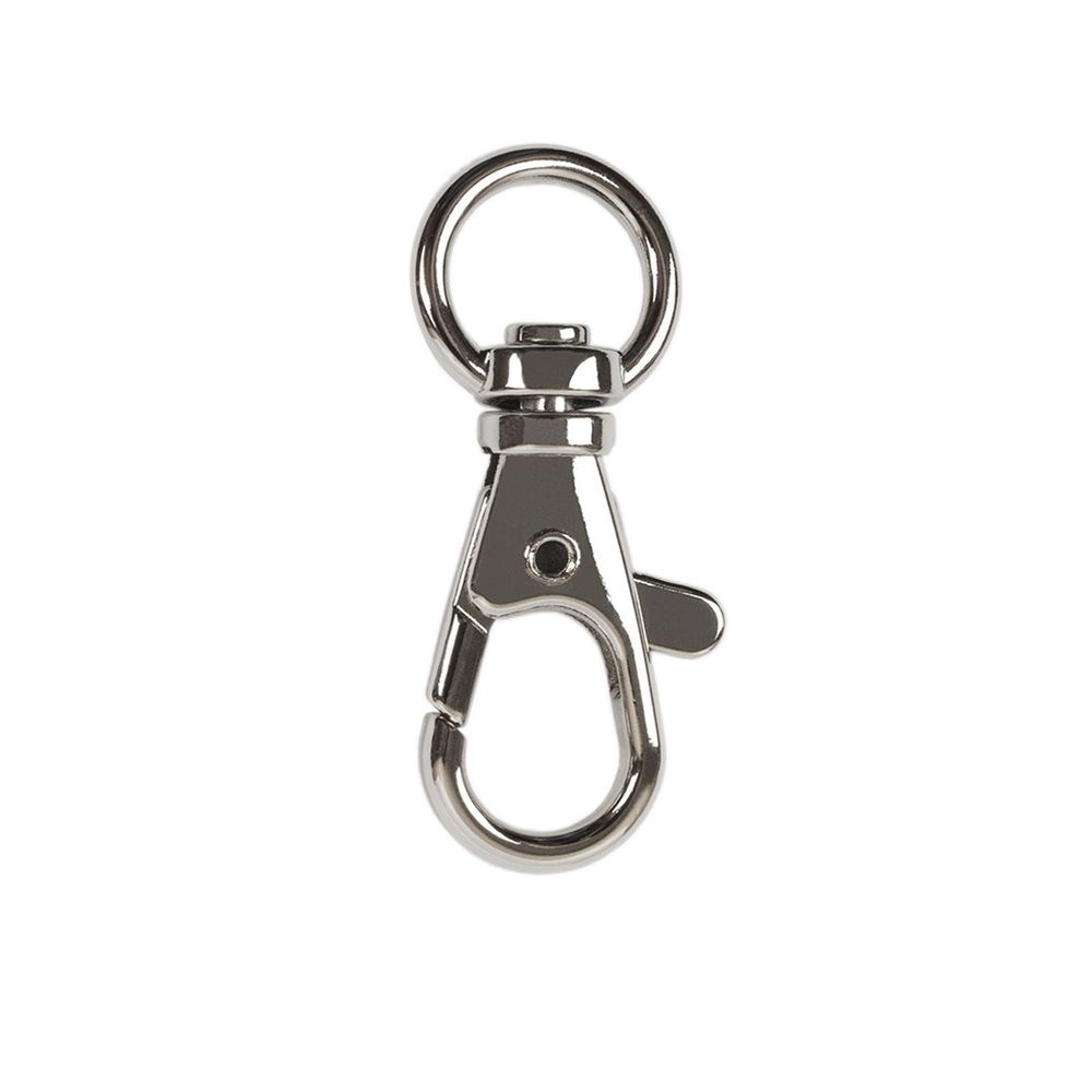 Карабин металл 12.0 мм (42х17 мм), 10 шт, 04 никель, Gamma GH 102/12/10