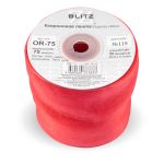 Лента капроновая (органза) 75.0 мм / 22.8±1 метра, 119 коралловый, Blitz OR-75