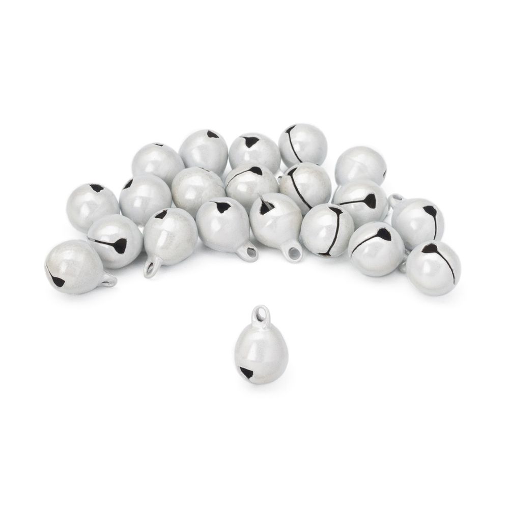 Бубенчики жемчужные 10 мм, 20 шт, Astra&Craft, QYB-005 белый