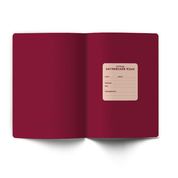 Тетрадь со справочным материалом Лёгким почерком, софт-тач ламинация, A5 48 л. на скобе 65 г/м², белизна 100% 10 шт, клетка, 01836 Лёгким почерком Английский язык, Светоч Т284