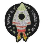 Термоаппликация Ракета, 6.1х5.1см, Hobby&Pro