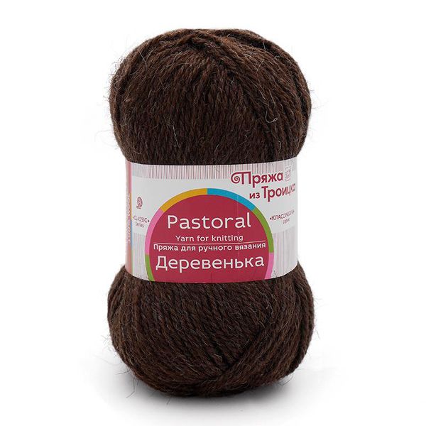 Пряжа Троицкая Деревенька / уп.10 мот. по 100 г, 170 м, 251 коричневый