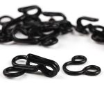 Крючки пришивные 12 мм, сталь, черные, 14 шт, Pony