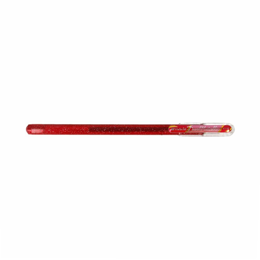Ручка гелевая Pentel Hybrid Dual Metallic, 1 мм, K110-DPX розовый, розовый металлик