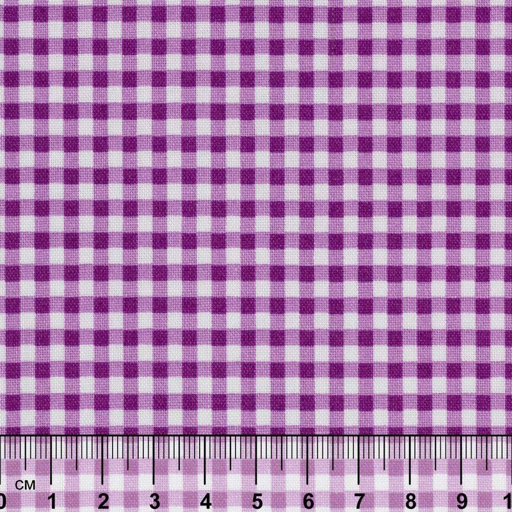 Ткань для пэчворка Peppy Бабушкин сундучок, рулон 112 см / 5 метров, БС-51 клетка фиолетовый, Peppy