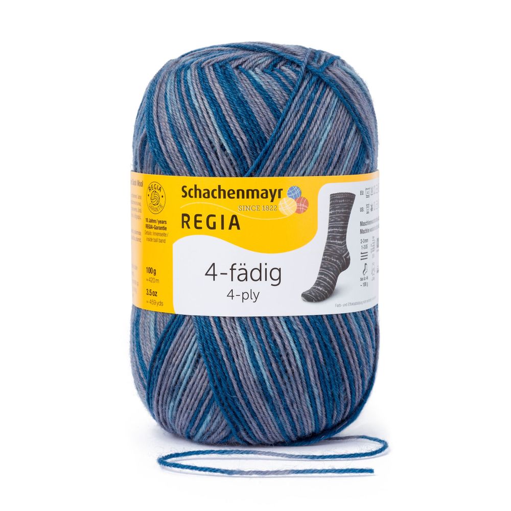 Пряжа Schachenmayr (Шахенмайер) Regia 4-fadig Color 100g, 4 нитки, 100г, 420м, 9801269, 09019 /стоковый цвет/ /TOS/