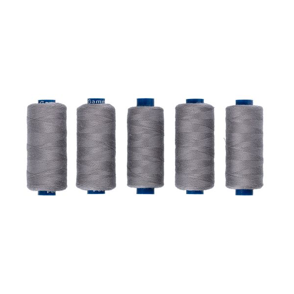 Нитки швейные бытовые Gamma 40/2, 365 м / 5 кат, №334 серый
