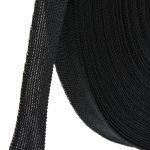 Тесьма (лента) окантовочная 18-20 мм / 30 метров, 4.3 г/м, 005 черный