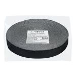 Тесьма (лента) киперная п/э с люрексом 30 мм / 50 метров, черный-серебристый/black-silver, Gamma TPTL-30