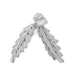 Сутажная застежка, 11 см (серебро), NO.4, 5 шт