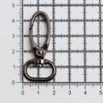 Карабин металл 15.0 мм (43х22 мм), чер.никель, ГУ12849, 4 шт