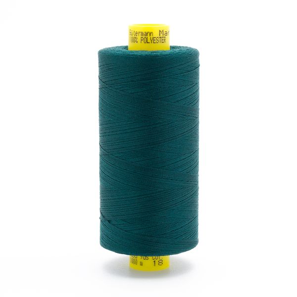 Нитка универсальная Gutermann Mara 120/2, 1000 м, 700207, 018 т.малахит, 1 катушка