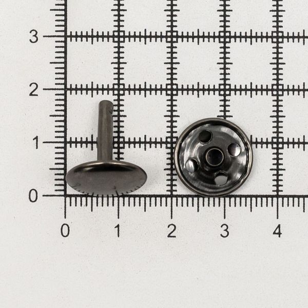 Хольнитены сумочные ⌀15 мм, h=16 мм, чер.никель, двухсторонний, BIG, 50 шт