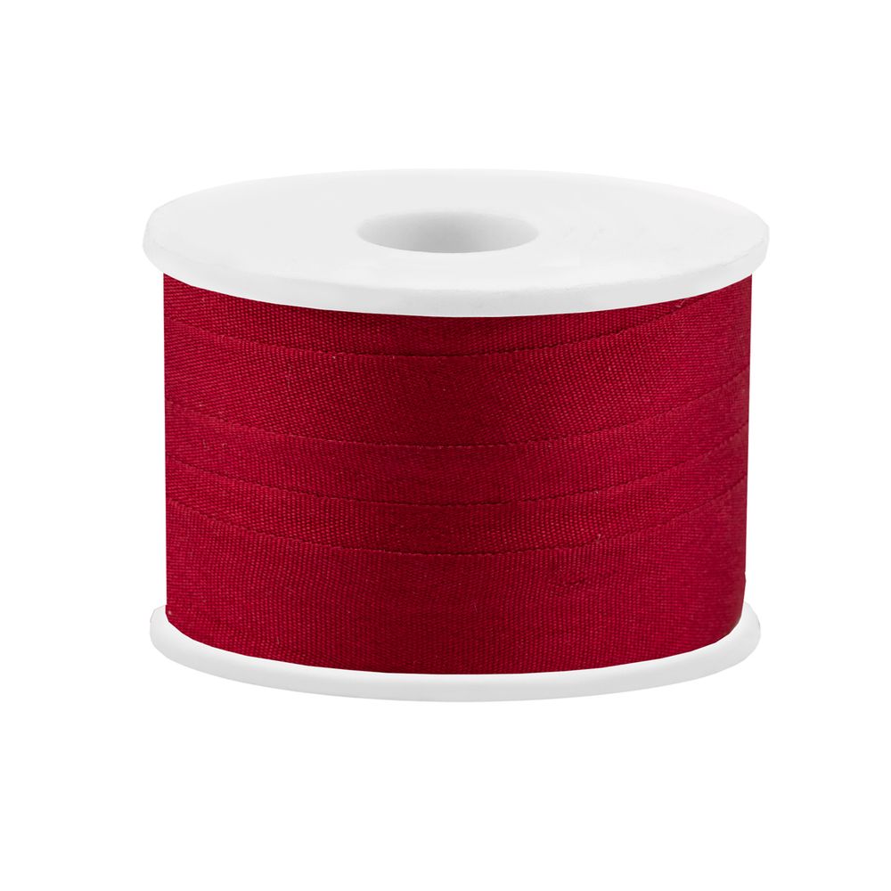 Лента (тесьма) шелковая 13.0 мм / 45.5±0.5 метров, №105 бордовый, Gamma SR-13