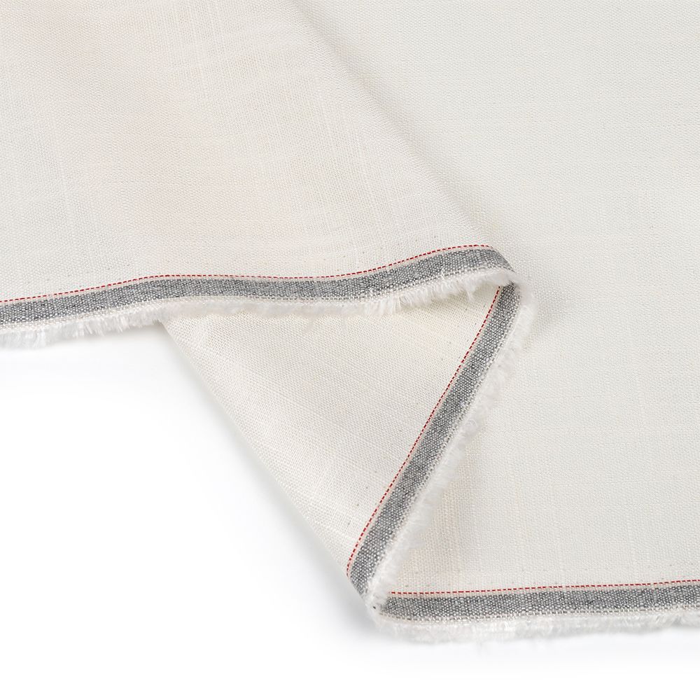 Льняная ткань 190 г/м², 140 см, в нарезке, цв. 01 экрю, 10 метров /TOS/