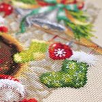 Набор для вышивания нитками Чудесная игла, В ожидании Рождества, 22х22 см