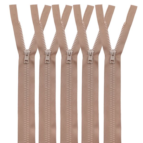 Молния трактор Arta Т6 (6 мм) 1 зам., разъем., 40 см, цв. 071 св.бежевый, уп.5 шт