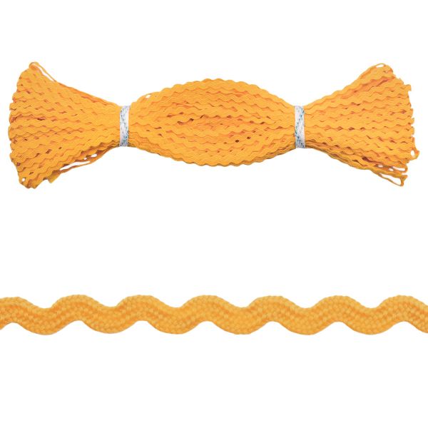 Тесьма вьюнчик, 3 мм, 30 метров (желтый), 30 метров